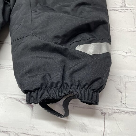 NEW Polarn Waterproof Bib Suspender Snow Pants 6-9 Months Black + Reflective - Picture 7 of 11